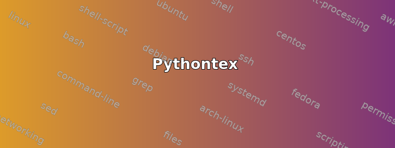 Pythontex