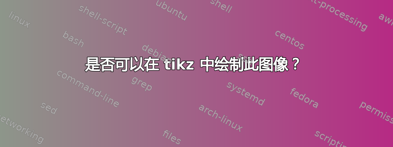 是否可以在 tikz 中绘制此图像？