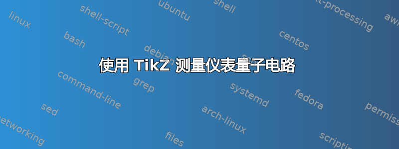 使用 TikZ 测量仪表量子电路