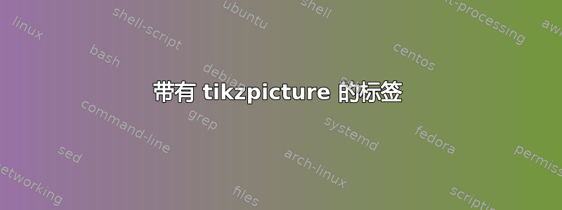 带有 tikzpicture 的标签