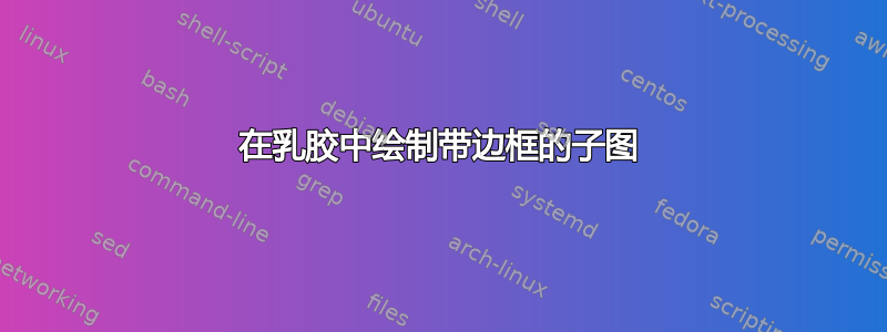 在乳胶中绘制带边框的子图