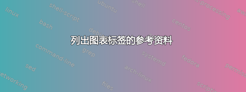 列出图表标签的参考资料