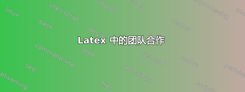 Latex 中的团队合作