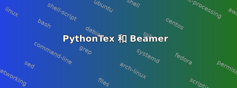 PythonTex 和 Beamer 