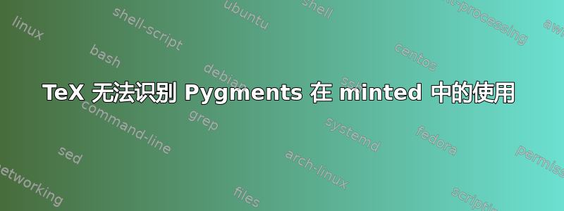 TeX 无法识别 Pygments 在 minted 中的使用