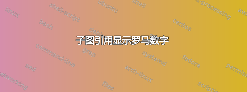 子图引用显示罗马数字