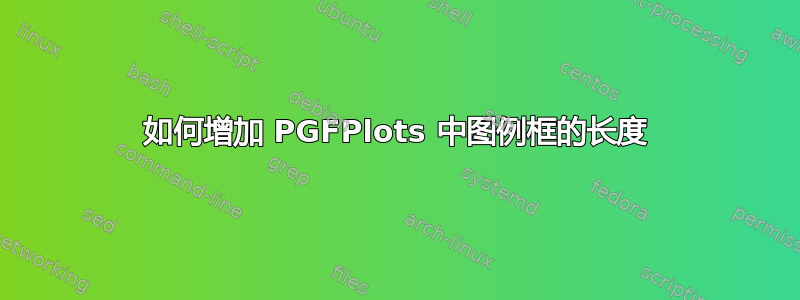 如何增加 PGFPlots 中图例框的长度