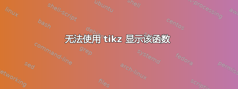 无法使用 tikz 显示该函数