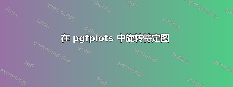 在 pgfplots 中旋转特定图