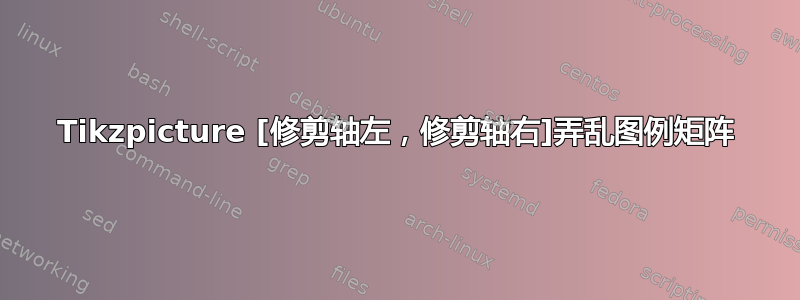 Tikzpicture [修剪轴左，修剪轴右]弄乱图例矩阵