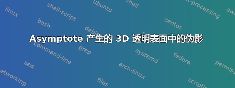 Asymptote 产生的 3D 透明表面中的伪影