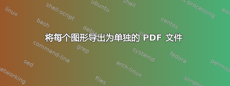 将每个图形导出为单独的 PDF 文件