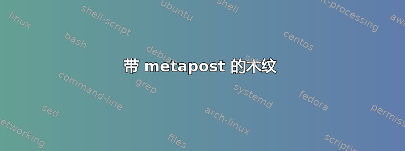 带 metapost 的木纹