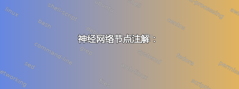 神经网络节点注解：