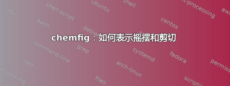 chemfig：如何表示摇摆和剪切