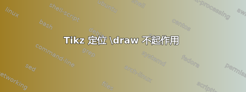 Tikz 定位 \draw 不起作用