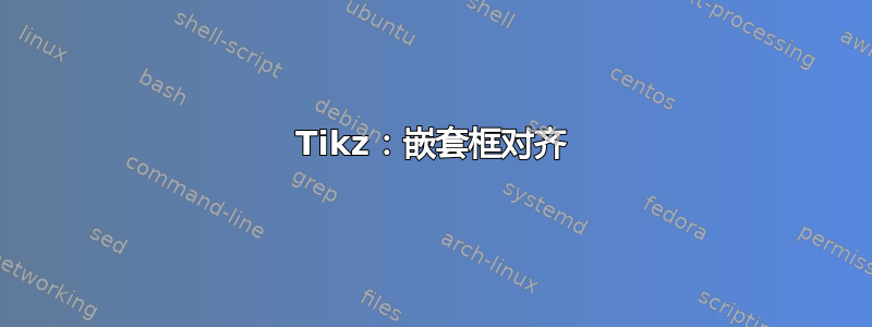 Tikz：嵌套框对齐