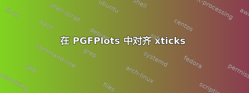 在 PGFPlots 中对齐 xticks