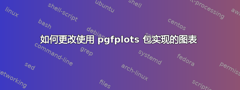 如何更改使用 pgfplots 包实现的图表