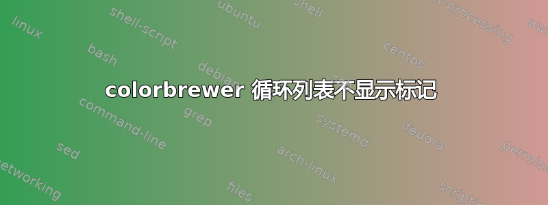 colorbrewer 循环列表不显示标记