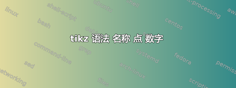 tikz 语法 名称 点 数字