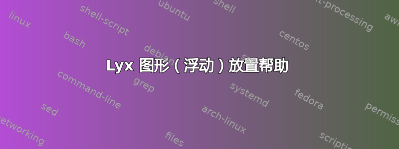 Lyx 图形（浮动）放置帮助