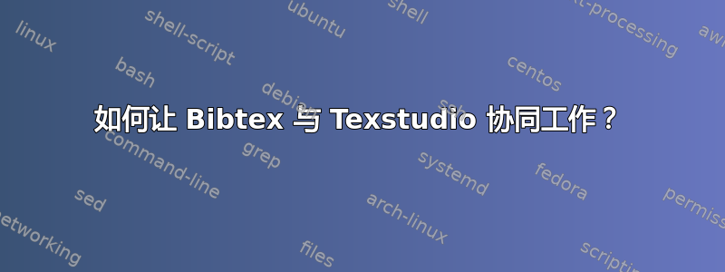 如何让 Bibtex 与 Texstudio 协同工作？