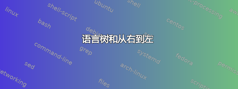 语言树和从右到左