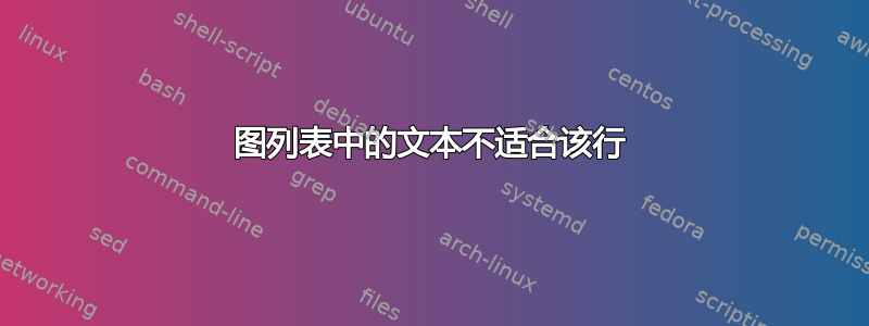 图列表中的文本不适合该行