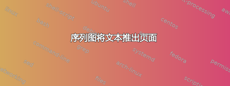 序列图将文本推出页面