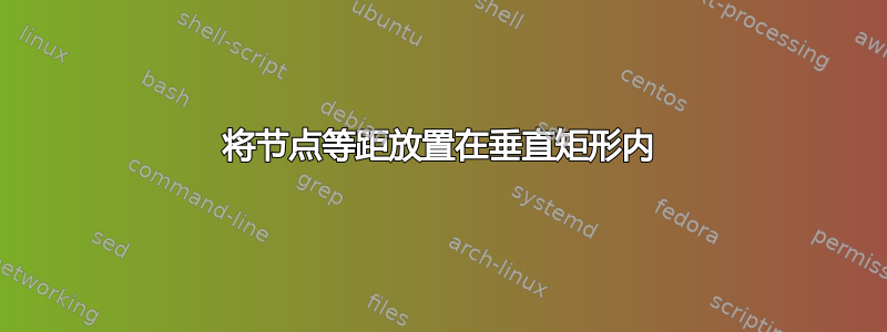 将节点等距放置在垂直矩形内