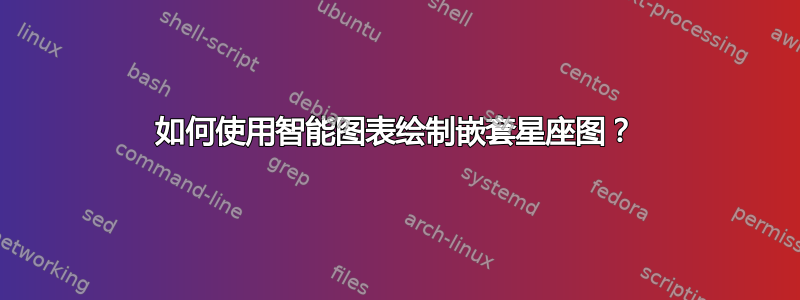 如何使用智能图表绘制嵌套星座图？