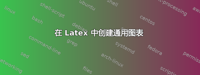 在 Latex 中创建通用图表