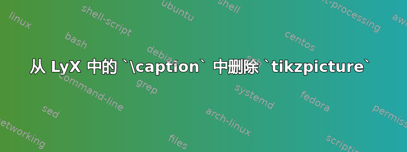 从 LyX 中的 `\caption` 中删除 `tikzpicture`