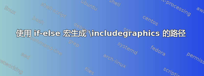 使用 if-else 宏生成 \includegraphics 的路径