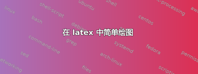 在 latex 中简单绘图