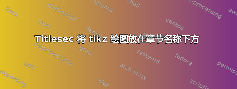 Titlesec 将 tikz 绘图放在章节名称下方