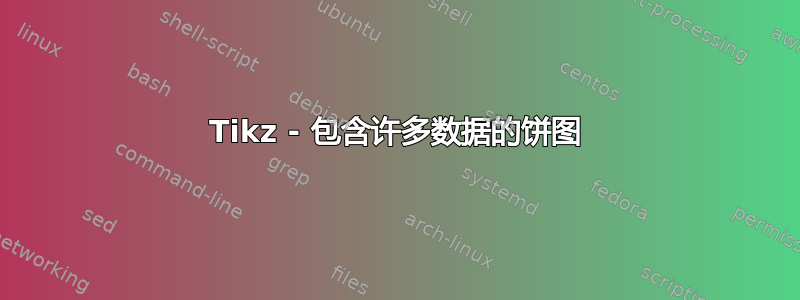 Tikz - 包含许多数据的饼图