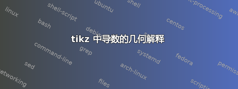 tikz 中导数的几何解释