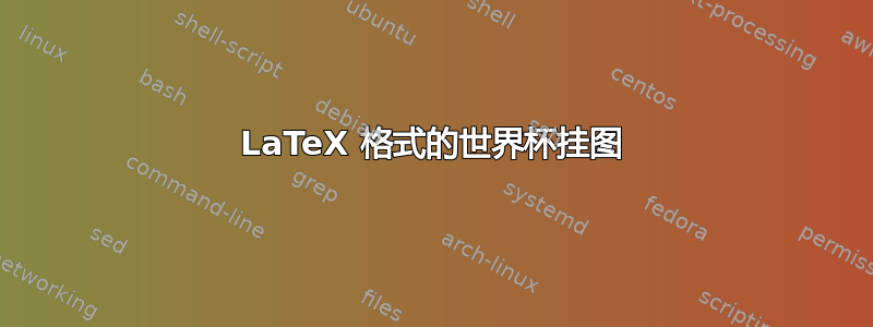 LaTeX 格式的世界杯挂图