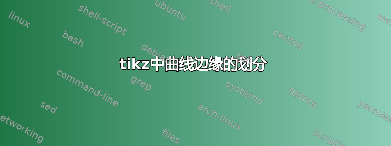 tikz中曲线边缘的划分