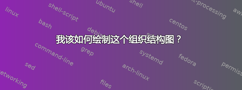 我该如何绘制这个组织结构图？