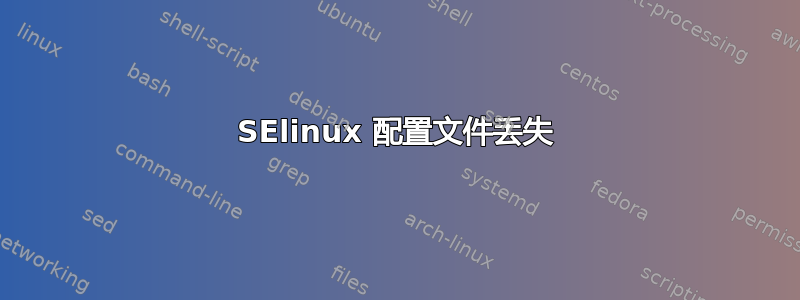 SElinux 配置文件丢失