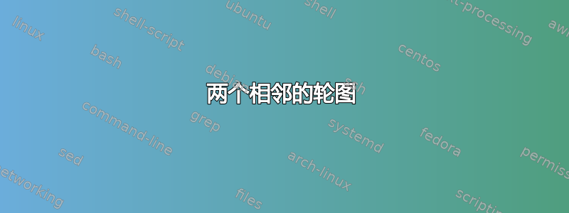 两个相邻的轮图