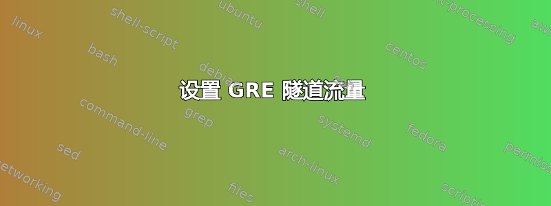 设置 GRE 隧道流量