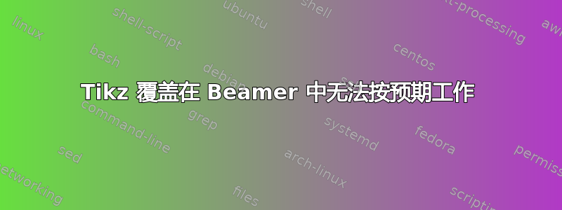 Tikz 覆盖在 Beamer 中无法按预期工作