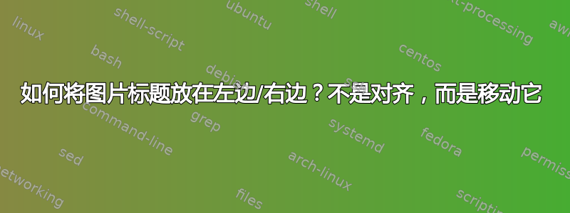 如何将图片标题放在左边/右边？不是对齐，而是移动它