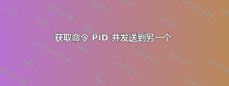 获取命令 PID 并发送到另一个