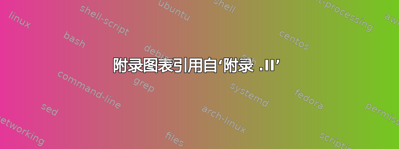 附录图表引用自‘附录 .II’