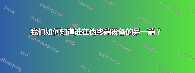 我们如何知道谁在伪终端设备的另一端？